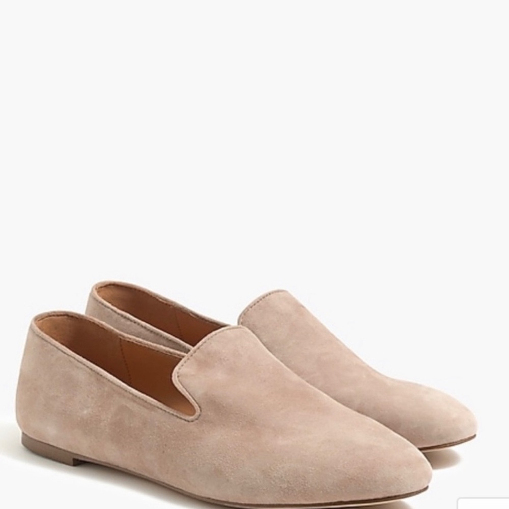 J. Crew Women's Suede Loafers in Beige